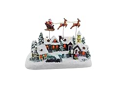 Top Treasures Village Houses with Reindeer Sleigh