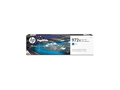 HP 972X PageWide High Yield Cyan Ink Cartridge, L0R98AN