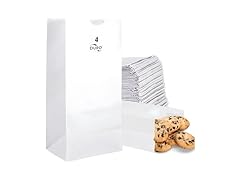 Duro 4# White Paper Bags, 100 Count
