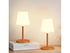 Wood Grain 2 Pack Touch Lights