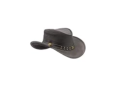 HADZAM Leather Cowboy Western Hat