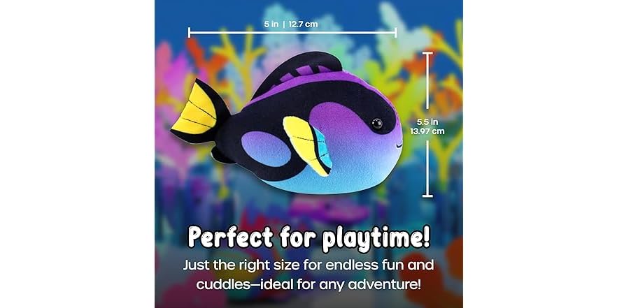 ZhuZhu Aquarium Submarine + Motorized Fish Toy (Blue Tang)