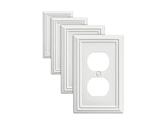 4-Pack Duplex Metal Outlet Cover