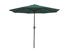 9' Patio Umbrella with Tilt & Crank, Hunter Green