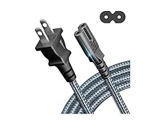 HOMAIR 10ft Nylon Braided AC Power Cord