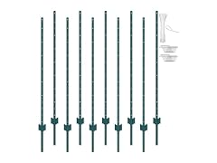 5 Feet Fence Post, 10 Pack U-Channel Heavy Duty