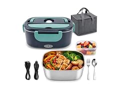 MEGAWISE Electric Lunch Box 1.5L, 3-in-1 Food Warmer 