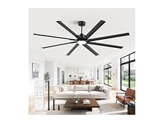 ZMISHIBO 84 Industrial Ceiling Fans with Lights