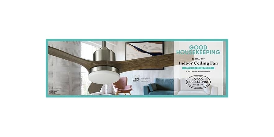 Good Housekeeping 52" 3 Blade Ceiling Fan