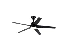 ACEROCK 52" Ceiling Fan w/ Light & Remote, Black