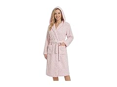 PJGGZ Checkered Hooded Bathrobe