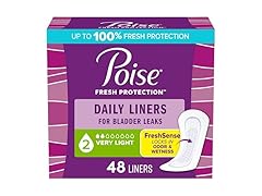 Poise Daily Liners Very Light 48ct