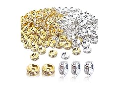 Aylifu Rondelle Beads, Crystal Spacers