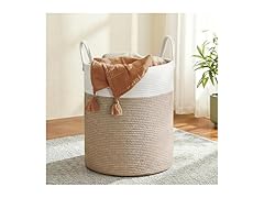 SONGMICS Cotton Rope Laundry Hamper