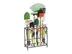 Garden Tool Organizer 2 Tier Yard Storage Rack 