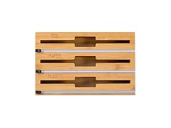 Honey Can Do 3-In-1 Bamboo Food Wrap Organizer