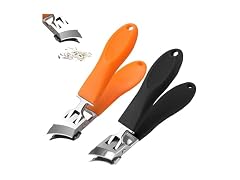 Generic 2PCS Wide Jaw Opening Slanted Nail Clipper
