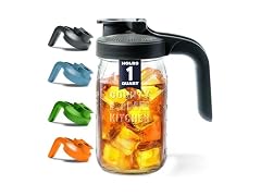 County Line Kitchen Glass Mason Jar Pitcher with Lid