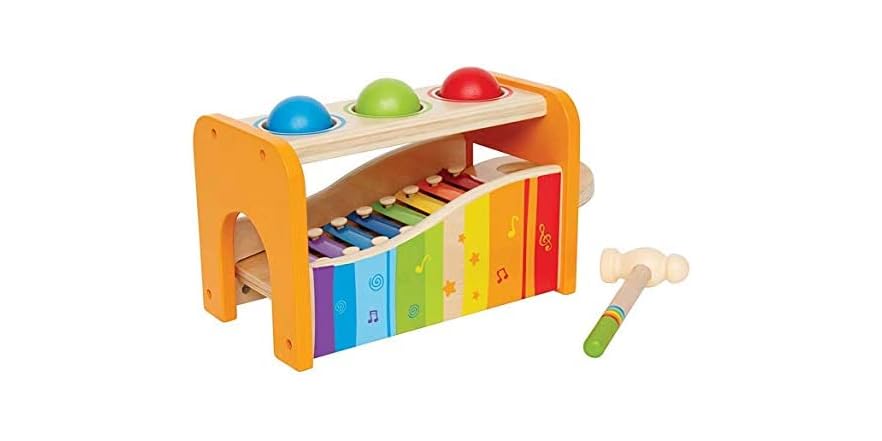 Hape Pound & Tap Bench with Slide Out Xylophone