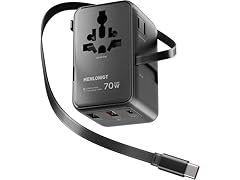 Menlonigt 70W GaN Universal Travel Adapter