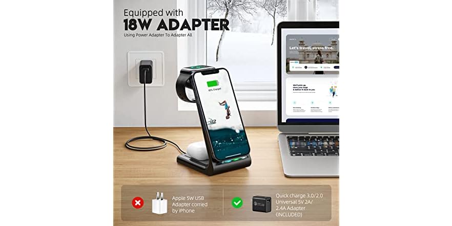 3 in 1 Wireless Charging Station