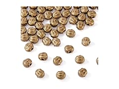 Craftdady 50pcs Antique Bronze Buddha Head Loose Beads