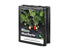 Garsum 3ft x 50 ft 5Oz Double Layer Weed Barrier