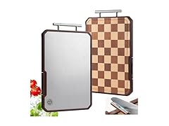 Titanium Cutting Board with Knife Sharpener