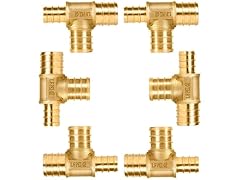 Lead-Free Brass PEX Reducing Tee Fitting