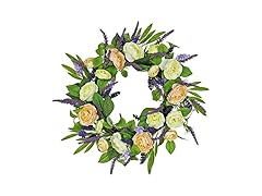 National Tree Company 24" Artificial Spring Wreath with Woven Base