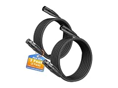New Bee XLR Cable 3ft 2-Pack Male/Female