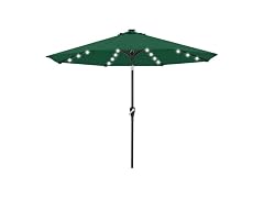 ABCCANOPY Durable Solar Led Patio Umbrellas 7.5FT (Green)