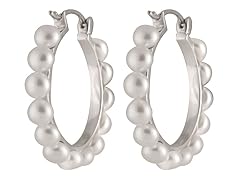 Freshwater Pearl Hoops