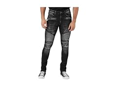 Forever 21  (32) Stretch-Denim Moto Skinny Jeans