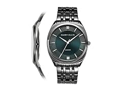 Perry Ellis Ultra Slim Watch Teal Gunmetal