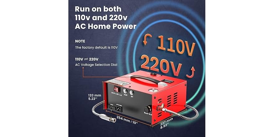 Compresseur d'air PCP à double cylindre 800 W 30 MPa arrêt automatique | FR