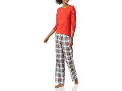 Amazon Essentials Women (S) Pant Red Multi Tartan