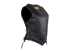 Leather and Chrome (XXL) Womens Black regular)