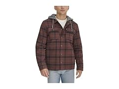 Levi's Mens (3X) Sherpa Lined Hooded Jacket Choc