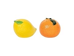 Jubilee Citrus Burst Stoneware Salt and Pepper Shakers 2.75 x 2in