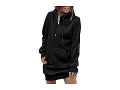 EADINVE (XXL) Women Color Block Hooded B