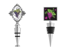 Wine Themed Wine Stoppers - 4 pack