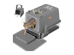 XL Stainless Steel Cat Litter Box w/ Lid