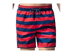 Kanu Men's Navy/Red Swim Trunk (XXL)