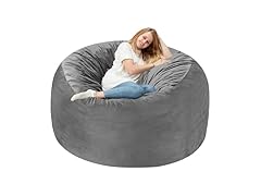 Grey 4 FT Bean Bag Chair