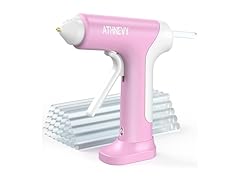 Athnevy FA0401 Cordless Hot Glue Gun Pink