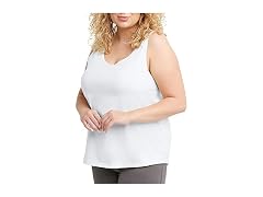 Hanes Women (XS) Originals Tank Top White