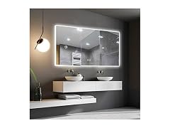 DECORAPORT 55 x 36 Inch LED Bathroom Mirror
