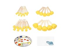 Kare & Kind 30 pcs Round Sponges Brush 