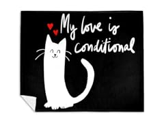 Cat Love is Conditional Mink Fleece Blanket